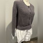 Anthropologie twofer cardigan shirt size S worn few times good condition Cropped Photo 5