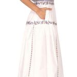 NWOT Banjanan Antonia Skirt Srinagar Embroidered White. MSRP $345. Size L White Size L Photo 3