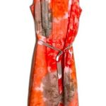 Olivia Matthews  Women's Dress Coral/Peach Round-neck Sleeveless size 6 Photo 0