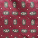 Vintage JH Collectibles Blouse Burgundy Print Satiny Pajama Style Long Sleeve Red Size M Photo 7