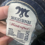 MEK Denim Mazatlan Boot Cut Buckle Flap Pocket Denim Jeans 27x34 Distressed Blue Size 27 Photo 7