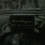 Salvatore Ferragamo Authentic Black Leather Gancini Satchel Handbag Shoulder Bag Photo 12