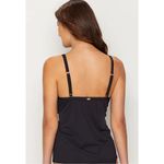 Soft Surroundings New. Sunsets by , black tankini top with a twist. 34D/36C Photo 3