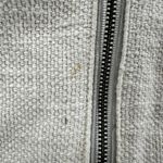 Rebecca Taylor Cotton Tweed Suiting Jacket Cropped Full Zip Fringe White Small Photo 4