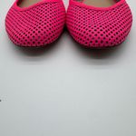 J.Crew  Neon Pink Mesh Perforated Leather Ballet Flats Made in Italy Size 9 Photo 5