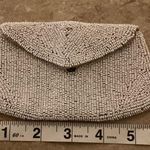 Vintage coin purse. Beaded. Tan Photo 9