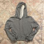 A New Day  Pullover Hoodie with Ruched Sleeves Photo 0