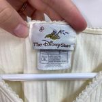 Disney Vintage Store cream embroidered Winnie the Pooh ribbed lace casual top Photo 2