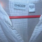 Chico's  Gauzy White Tunic EUC Photo 1