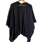 Wooden Ships  Wool Blend Poncho Cardigan Knit Women’s Size S/M Photo 0