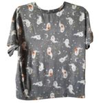 Halloween Pajama Top Celebrate! Size XL Gray Photo 1