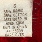 Vintage Copper Key Red Cable Knit Oversized Pocket Cardigan Sweater Grandpa Photo 9