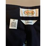 Talbots Women's Size 12 Navy Embroidered Bermuda Shorts Casual Photo 7