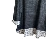 Catherines Women Tunic Sweater 2X Black Contrast Trim Stretch Work Office Travel Photo 4