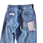 BP Women’s Nordstrom quilt high rise patchwork straight leg jeans size 25 Photo 6