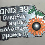 Inspirational Orange Flower Be Kind Scatter Pin Photo 0