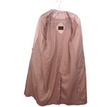 British Mist 90s Vintage Dusty Rose Pink Long Trench Coat Jacket Size 6 Small Photo 4