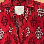 Maeve  Anthropologie Woodland Walk‎ Aztec Print  Button Down Blouse Tunic Size 0 Photo 6