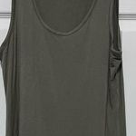 Olive & Oak  green sleeveless dress with beige and black uneven hem sma… Photo 0