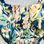 Acler Lovell puff sleeve floral belted mini dress blue yellow size 2 Photo 7