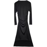 J.Crew  Long-sleeve dress in jersey crepe‎ Black S NWT Photo 1