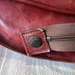 Texier Leather Satchel Shoulder Bag Work School Travel Vintage Redish Brown Red Photo 3