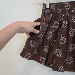 Faithfull the Brand Faithful the brand Anthropologie Eva brown floral shorts paper bag style size 2 Photo 7