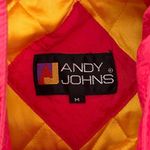 Vintage Andy Johns Coat Jacket Ski Puffer Neon Pink M Medium Photo 5