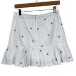 Altar'd State NWT Altar’d State Mini Skirt Womens M White Floral Embroidered Pleated Prairie Photo 3