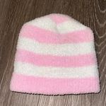 Nordstrom Cozy Pink and White Striped Beanie Photo 0