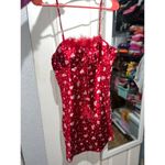 Valentines Day slip on lingerie style dress Red Size M Photo 2