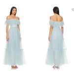 BCBGMAXAZRIA Off Shoulder Tiered Gown Photo 3