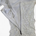 Hello Molly  Frequent The Club White Sequin Off-Shoulder Mini Dress Size Small Photo 7