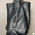 Coach Black Pebbled Leather Shoulder Bag Hand Purse *Read Photo 2