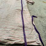 Vineyard Vines Size 2 Striped Beach Tunic Linen Dress Pink/Taupe EUC Coverup Photo 5