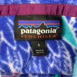 Patagonia  Synchilla Moon Owl Harvest Blue Moon Pullover Snap-T Fleece Jacket S Photo 4