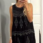 Free People Delilah Beaded Mini Dress Black Photo 0