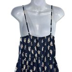 Lascana Navy Blue Patterned Spaghetti Strap Maxi Women's Size 8 New Photo 5