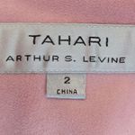  Faux Suede Pink Blazer Size 2 Tahari Pink Open Draped Cardigan Photo 4