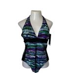 Your Best‎ Look Size 14 NWT Geometric Print Multicolor Tummy Control Swim… Photo 2