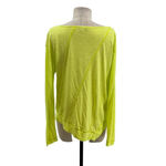 Lisa Todd Panel Player Long Sleeve‎ Top Neon Green Yellow Size Small Photo 5