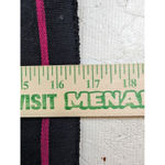 Striped Woven Tote Bag Colorful Bohemia Style Large Shoulder Purse Black Photo 2