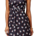 Maison Jules 🏷️🪶 NWT Maison & Jules Feather Print Cross Front Dress Size Small Photo 0