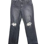 Universal Threads Universal Thread Women's 18 Vintage Distressed High-Rise Straight Leg Gray Jeans Photo 1