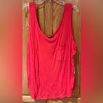 Gibson x Hi Sugarplum! Summerland Scooped Neck Pocket Tank Top Hot Orange Sz 2X Photo 4