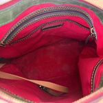 Dooney & Bourke  Florentine Leather Vachetta Hobo Shoulder Bag Two Tone Cognac Photo 11