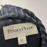 Privacy Please Lynnsey Crop Top in Bluestone Ribbed Long Sleeves Size Medium Photo 11