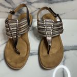 Natural Soul Naturalizer | Metallic Strappy Thong Comfort Jette Sandals Sz 7.5 Photo 1