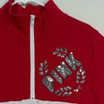 PINK - Victoria's Secret  Red and White Sweater Photo 1