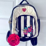 Betsey Johnson Vintage  Floral Backpack Pink/black/white Y2K Photo 0
